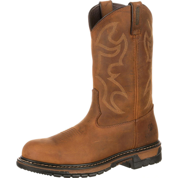 Rocky Original Ride Branson Roper Steel Toe Waterproof Aztec Crazy Ho Frontier Western Store